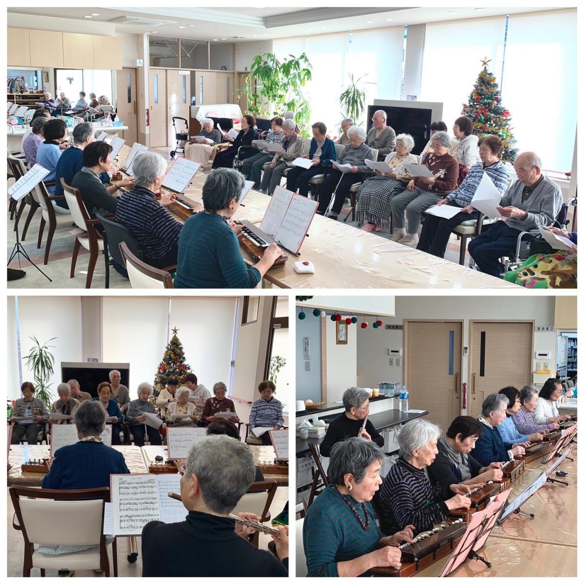 [西宮聖愛教会、オリーブの会様による、大正琴とフルートのコンサート。#ぶどうの木 #ぶどうの木デイサービス #デイサービス #通所介護 #地域密着型 #地域密着型通所介護 #通所サービス #予防介護 #予防専門型通所サービス #介護 #介護事業 #高齢者 #要介護 #要支援 #健康 #福祉 #西宮市 #西宮 #みやっこケアノート #手作りランチ #あなたの大切な一日をここで #デイサービスの一日]
